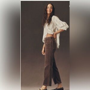Pilcro Brown Flare Corduroy Jeans nwot